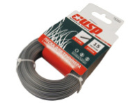 Леска для триммера с нейлоновым сердечником, длина 15 м, профиль- круг, d-2.4 мм (78260) упак 15шт