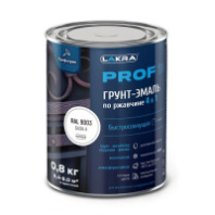 8311371 Грунт-эмаль по ржавчине 4 в 1 быстросохнущая Лакра PROF IT База А, RAL 9003 0,8 кг