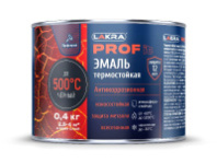 9590253 Эмаль термостойкая антикоррозионная Лакра PROF IT до 500С Чёрный  0,4 кг
