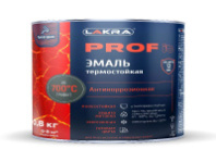 9590258 Эмаль термостойкая антикоррозионная Лакра PROF IT до 700С Графит 0,8 кг