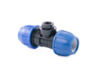 Тройник компрес. для ПЭ труб ВР 20 x 1/2" (Lammin) 200/25