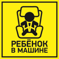  АКЦИЯ 56-0045 Наклейка  автомобильная "Ребенок в машине" 150*150 мм REXANT