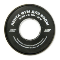 Лента ФУМ для воды MPF 12 мм х 0,1 мм х 20 м профессиональная