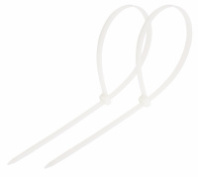 07-1302 Хомут-стяжка кабельная нейлоновая REXANT 300 x4,8 мм, белая, упаковка 100 шт.