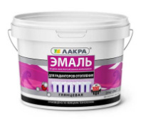 0008106 Эмаль акрил. д/радиаторов отопления Лакра Бел. глянц. 2,4кг Л-С