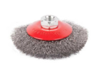 2302031 Щетка-крацовка коническая, для УШМ, стальная. витая проволока, 100мм