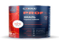 9590255 Эмаль термостойкая антикоррозионная Лакра PROF IT до 700С Белый  0,8 кг