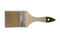  АКЦИЯ 0111215 Кисть плоская "Микс-Стандарт", смешанная щетина, дер. рук., 75мм (0101414)