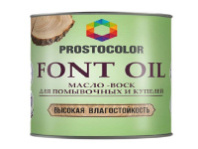 Масло-воск для помывочных и купелей  Font Oil PROSTOCOLOR 0,75л. (6шт)