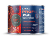 9590252 Эмаль термостойкая антикоррозионная Лакра PROF IT до 700С Графит 0,4 кг
