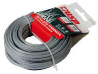 Леска для триммера с металлической крошкой, длина 15м, профиль- квадрат, d- 3.0мм (78130) упак 12шт