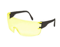 Очки защитные, открытый тип. желтый корпус черные дужки. 12226-4