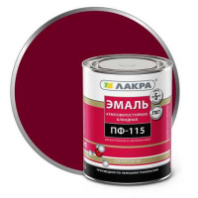 0007694 Эмаль ПФ-115 Лакра Вишневый 1кг Л-С