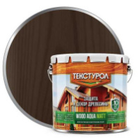 0013923 Текстурол WOOD AQUA MATT деревозащитное средство на вод. основе Орех 2,5л Л-С