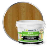 0007565 Лак в/д тонированный Лакра Дуб 2,5кг Л-С