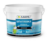 0008047 Шпатлевка латексная финишная выравнивающая Лакра для гипсокартона 9кг Россия