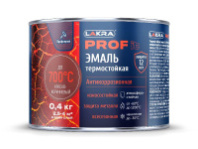 9590250 Эмаль термостойкая антикоррозионная Лакра PROF IT до 700С Красно-коричневый  0,4 кг