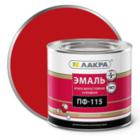 0007729 Эмаль ПФ-115 Лакра Красный 2кг Л-С