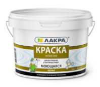 8306485 Краска моющаяся латексная Лакра белоснежная 3кг (0007521)