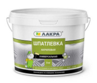  АКЦИЯ 0008035 Шпатлевка акриловая универсальная Лакра для внутренних и наружных работ 9кг Россия