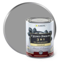 0007617 Грунт-эмаль 3 в 1 Лакра Серый 0,8кг Л-С