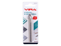 Сверло по кафелю и стеклу, D 12 мм (цилиндр. хвостовик)  VIRA (554019)