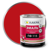 0007727 Эмаль ПФ-115 Лакра Красный 2,8кг Л-С