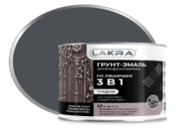 9593586 Грунт-эмаль 3 в 1 Лакра Графит RAL 7024 1,7 кг