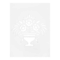 1413152 Трафарет для декора, эффект "Ваза", 400х300х0,8мм Китай