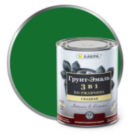 0007604 Грунт-эмаль 3 в 1 Лакра Зеленый 0,8кг Л-С