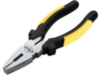 Пассатижи Стандарт 165мм (плоскогубцы), желт.-черн.ручк.,полир.сталь, InWork (48165)
