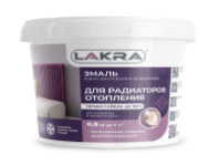  АКЦИЯ 0008105 Эмаль акрил. д/радиаторов отопления Лакра Бел. глянц. 0,9кг Л-С