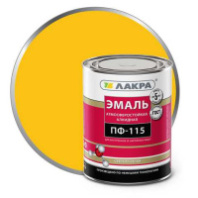 0007705 Эмаль ПФ-115 Лакра Жёлтый 1кг Л-С
