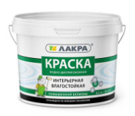 8306466 Краска акриловая интерьерная влагостойкая Лакра белоснежная 6,5кг (0007496)