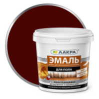 0008103 Эмаль акрил. д/пола Лакра Красно-кор. 0,9кг Л-С