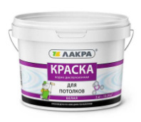 8306461 Краска акриловая для потолков Лакра белоснежная 3кг (0007471)