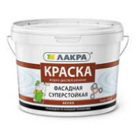 8306490 Краска акриловая фасадная суперстойкая Лакра белоснежная 14кг (0007545)