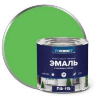 0006657 Эмаль ПФ-115 PROREMONTT Салатовый 1,9кг Л-С