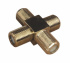  АКЦИЯ 05-4205-4 Переходник соединитель PROconnect x4 гнезда F (F- крест)