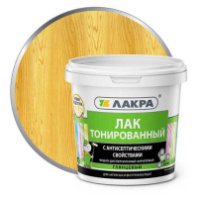 0007574 Лак в/д тонированный Лакра Сосна 0,9кг Л-С