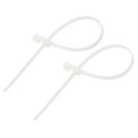 07-0204 Хомут-стяжкa нейлоновая под винт REXANT 200x4,3 мм, белая, упаковка 100 шт.